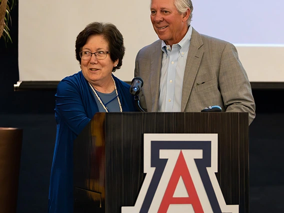 Sharon Megdal & President Robbins