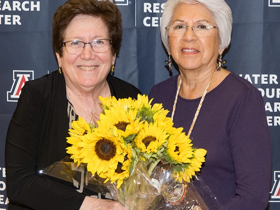 WRRC Director Sharon Megdal and Chairwoman Amelia Flores