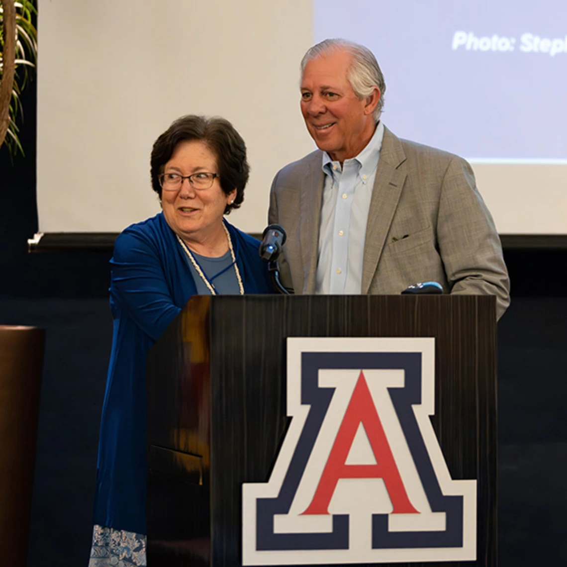 Sharon Megdal & President Robbins