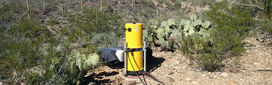 Tucson AMA station with monitoring equipment Tucson AMA station with monitoring equipment