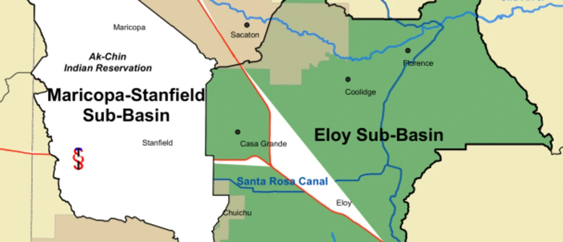 Eloy and Maricopa-Stanfield Basin Map Eloy and Maricopa-Stanfield Basin Map