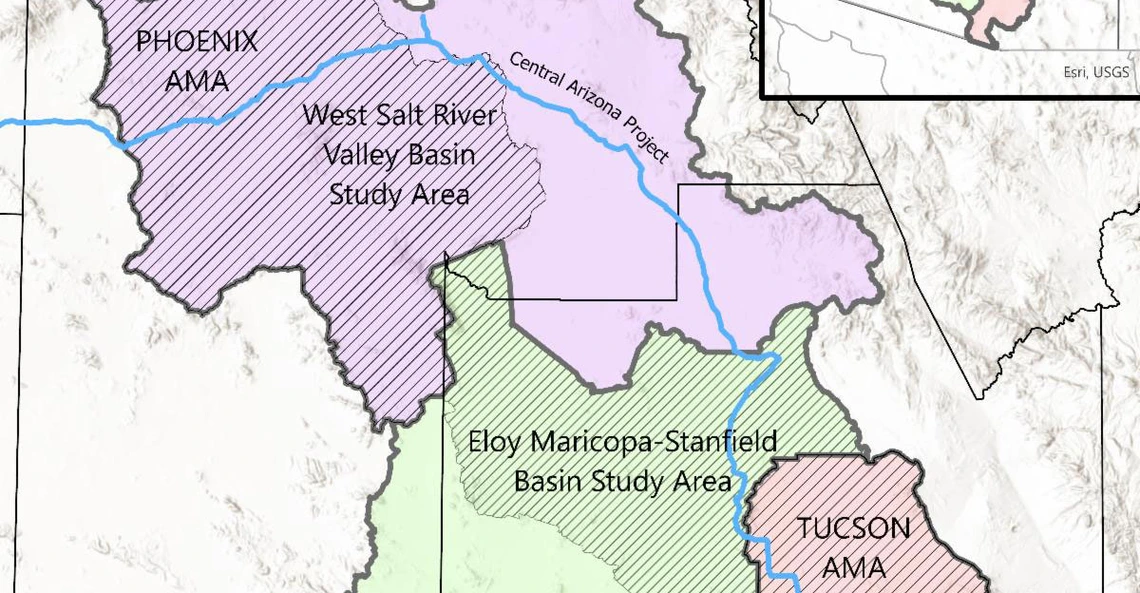 Arizona Basin Studies Map Arizona Basin Studies Map