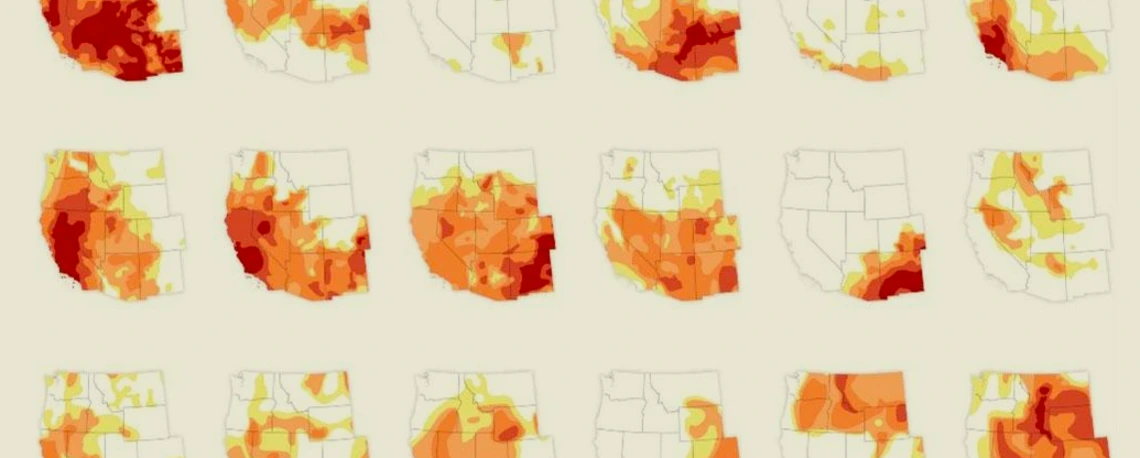Drought maps of the Western US Drought maps of the Western US