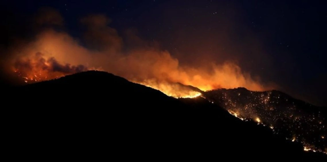 Bighorn Fire on Mt. Lemmon Bighorn Fire on Mt. Lemmon