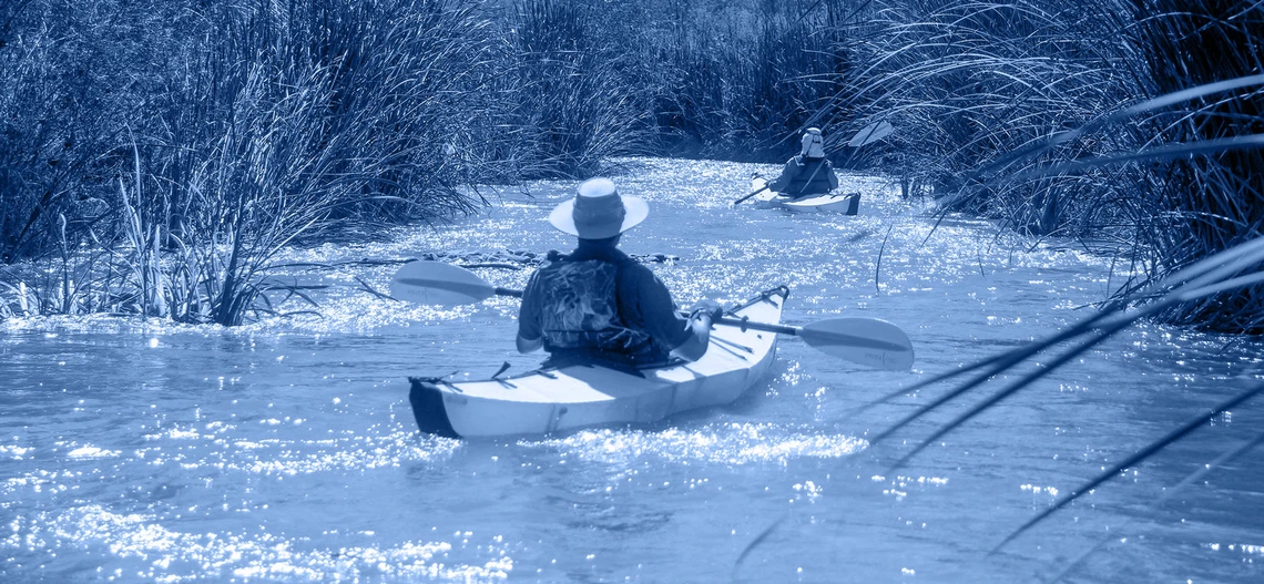 kayaking in the Verde River kayaking in the Verde River