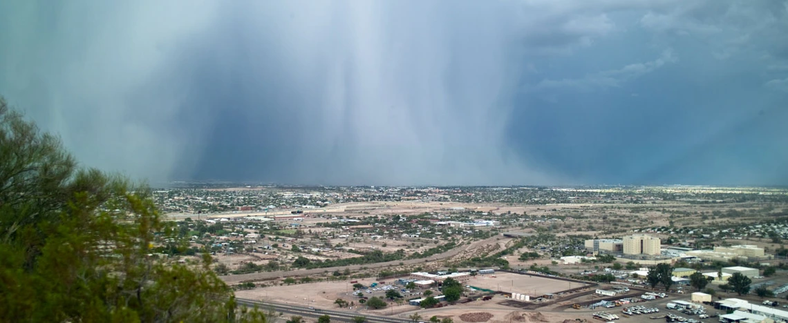 monsoon over city monsoon over city