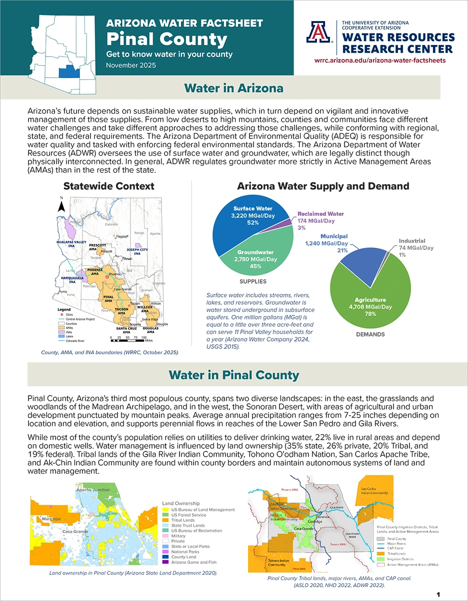 pinal factsheet page one