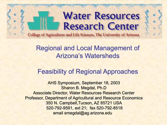 arizona watersheds