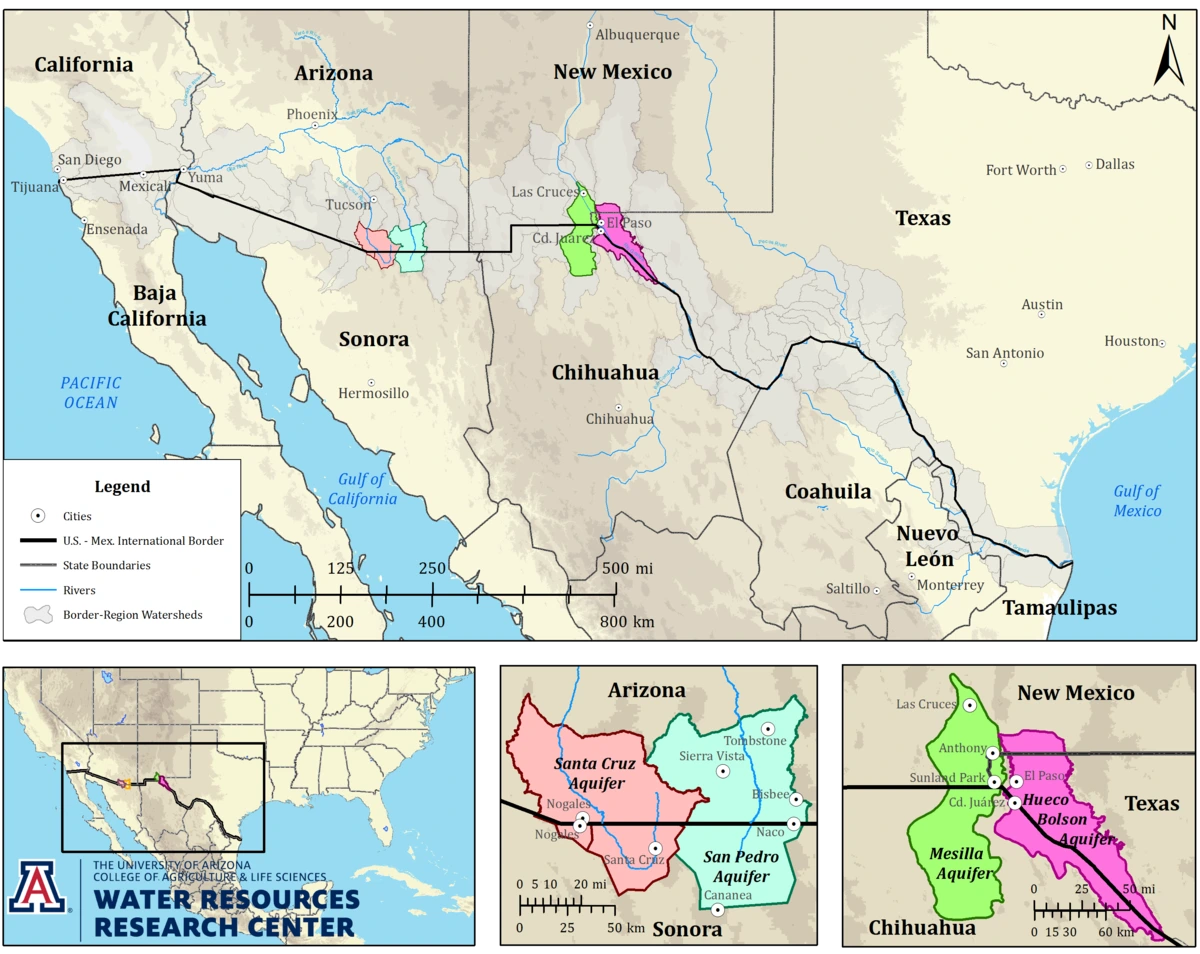 Transboundary Aquifer Assessment Program Aquifers of Focus. Source: Water Resources Research Center