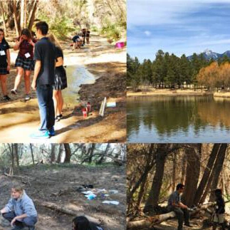 4 image collage of APW staff at rivers 4 image collage of APW staff at rivers
