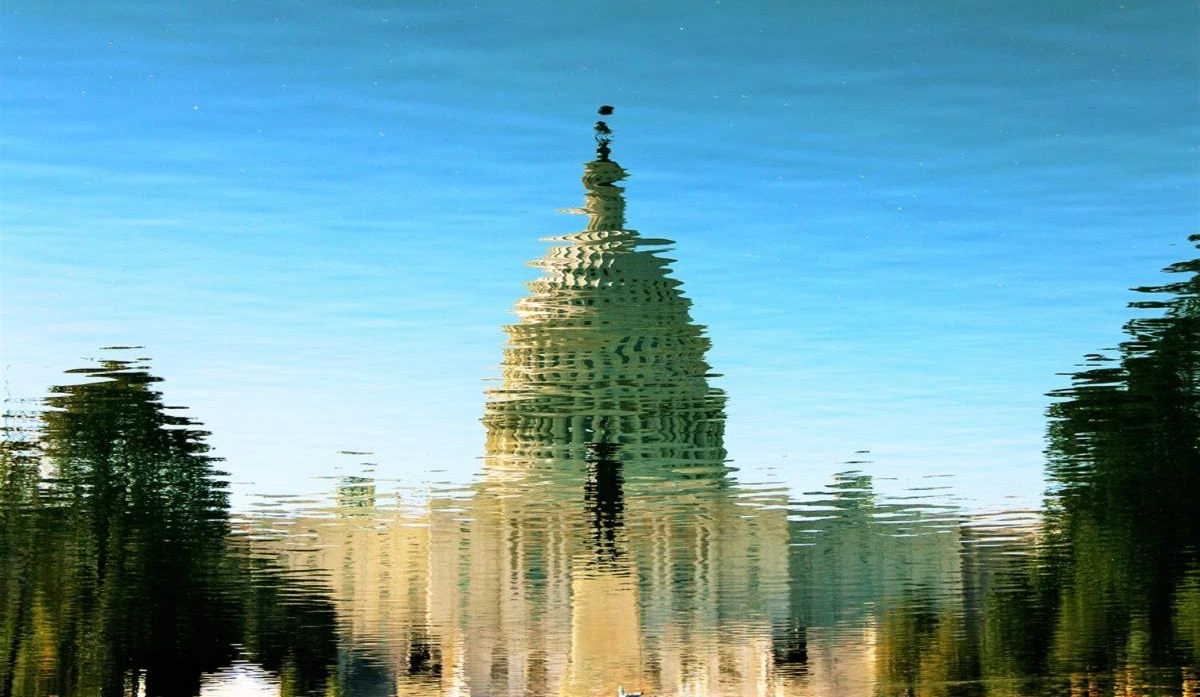 reflection of the Capitol building reflection of the Capitol building