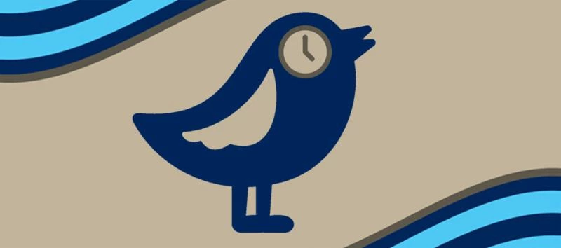 a graphic of a bird with a clock eye a graphic of a bird with a clock eye