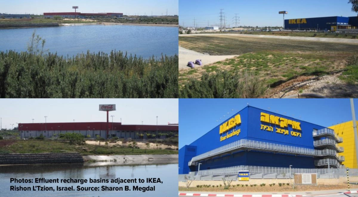 Effluent Recharge Basins in Rishon L'Tzion, Israel Effluent Recharge Basins in Rishon L'Tzion, Israel