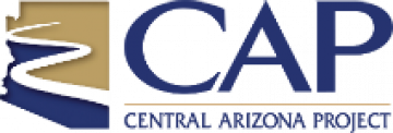 central arizona project logo - az silhouette with river running through it