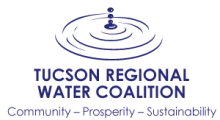 Tucson Regional Water Coalition  logo - graphic with drop forming concentric circles